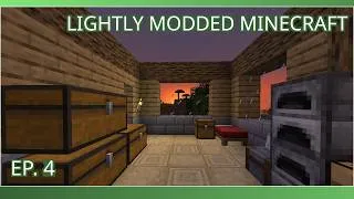 Thumbnail: LIGHTLY MODDED MINECRAFT EP.4 - House Building (in-game music / no mic)