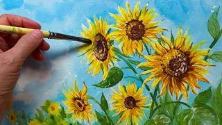 Thumbnail: Watercolor Sunflowers: My Bumpy Road to One Good Painting