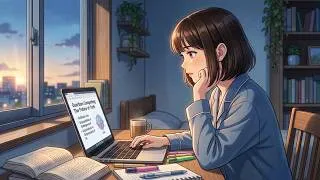 Thumbnail: 4 AM Study Routine 🌧️ From Rain to a Beautiful Sunny Morning | Ghibli Style