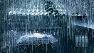 Thumbnail: Sleep Immediately in 3 Minutes with Strong Rainstorm on Metal Roof & Intense Thunder | White Noise