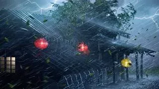 Thumbnail: Thunderstorm Sounds Help You Fall Asleep Fast | Heavy Rainstorm on Tin Roof & Intense Thunder Sounds