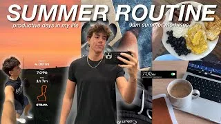 Thumbnail: 9AM PRODUCTIVE SUMMER VLOG: Early Mornings, New Routines, Grocery Shopping & Errands