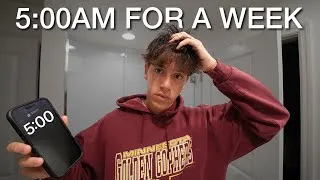 Thumbnail: Waking Up at 5AM Every Day For a WEEK (Life Changing)