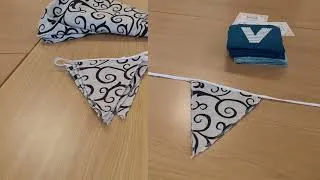 Thumbnail: Making  Birthday  flags  from  old  curtains  yourself.. Is Great,  come 👏 😀  along with me ..!!!!🎉