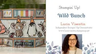 Thumbnail: Wild Bunch Birthday Party | Fun Fold Card with Watercolour Pencil Colouring