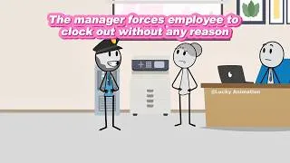 Thumbnail: (FULL STORIES) The manager forces employee to clock out without any reason #animation