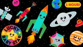 Thumbnail: Baby Sensory Space Dance Compilation - Space Rockets Blast Off with Lucky Baby Star! 🚀✨