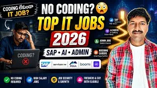 Thumbnail: Top Non-Coding IT Jobs in 2026 | SAP, ServiceNow, Pega, Boomi & AI Jobs | No Coding Careers