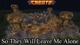 Thumbnail: Minecraft Create but I am just building the Pillager's a new place