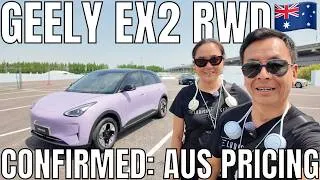 Thumbnail: 2026 Geely EX2 Australia: Confirmed Pricing and Specs vs BYD Atto 1