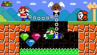 Thumbnail: Mario & Luigi SPEEDRUN Super Mario Co-op While CHAINED TOGETHER!