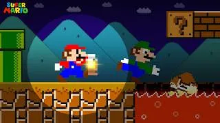 Thumbnail: Mario Tries to Beat Super Mario Bros With Limited Vision?