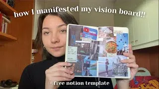 Thumbnail: how to make your vision board manifest in 2023 | free notion template