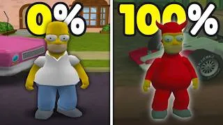 Thumbnail: I Played 100% of The Simpsons Hit & Run