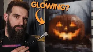 Thumbnail: Painting a Glowing Jack-o-Lantern | Easier than you think!