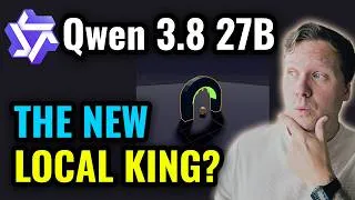 Thumbnail: Qwen 3.8 27B first tests - 16GB Local LLM setup