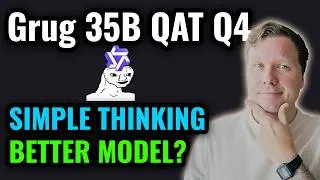 Thumbnail: Grug 35B QAT Q4 tested vs Qwen 35B A3B Q4 - 16GB Local LLM setup