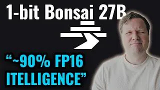 Thumbnail: 1-bit Bonsai 27B tested - 16GB Local LLM setup