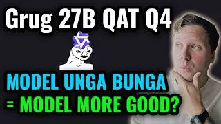Thumbnail: Grug 27B QAT Q4 tested vs Qwen 27B Q4 - 16GB Local LLM setup