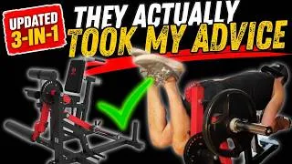 Thumbnail: They Actually Took My Advice!! Updated HVO Leg Extension Leg Curl Home Gym Review