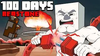 Thumbnail: 100 Days - [Minecraft ONLY REDSTONE]