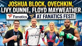 Thumbnail: Ovechkin Meets WorldofTshirts Captain of NYC, Floyd Mayweather, Livvy Dunne at Fanatics fest!!!