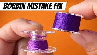 Thumbnail: How to thread a Sewing Machine, Wind a Bobbin, and Fix a Bobbin Mistake ( Beginner + Auto Threader)
