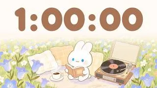 Thumbnail: 60 minute timer Chill in the flower field 🎵 | 1 Hour Timer with Music for Classroom