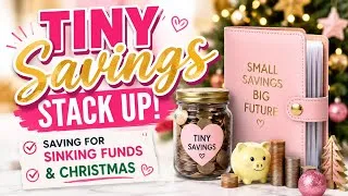 Thumbnail: Low budget tiny savings | saving for Christmas & sinking funds #budget #goals #debtfree #goals #fyp 