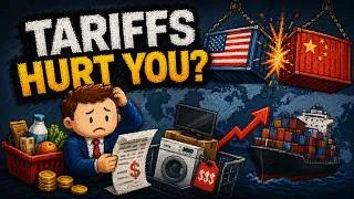 Thumbnail: How Trade Wars Secretly Make You Poorer | The Hidden Cost of Tariffs Explained
