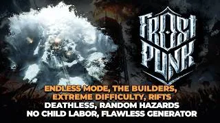 Thumbnail: FROSTPUNK: Endless, Builders, Rifts, Extreme Difficulty. Deathless, Hazards, Flawless Generator
