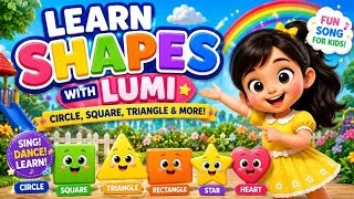 Thumbnail: ⭐ Learn Shapes with Lumi | Shapes Song for Kids | Nursery Rhymes #rhymes #kids #trending  #viral  