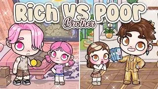 Thumbnail: Living with My Rich Brother vs Poor Brother! 🏡💸 | Avatar World