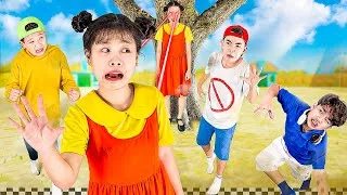 Thumbnail: We Played SQUID GAME Red Light Green Light In Real Life | I Want To Win This Challenge!
