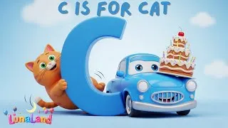 Thumbnail: Car & Cat Cake 🅲 | Alphabet Kids × تعلم مع حرف C 🅲 | Luna Land