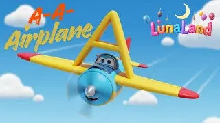 Thumbnail: Airplane ✈️ | Fun ABC Song for Kids | Learn Letters | Luna Land