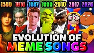Thumbnail: The Evolution of Meme Songs (1580 - 2026)