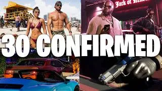 Thumbnail: 30 GTA VI Details You Missed (Ocean Beach, Jack of Hearts, Malibu Club, Gauntlet Hellfire)