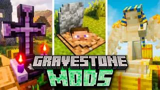 Thumbnail: 7 Best Gravestone Mods for Minecraft (1.20.1 / 1.21.1 / 26.1.2+)