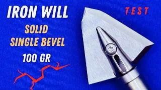 Thumbnail: IRON WILL SOLID SINGLE BEVEL, 100 gr: BROADHEAD TEST #elitearchery #ravincrossbows
