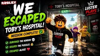 Thumbnail: We FINALLY Escaped Toby’s Hospital 😱🏥 | Roblox Horror Gameplay #roblox 
