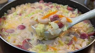 Thumbnail: GANITO ANG SIKRETO PARA HINDI MAIGA O MATUYO ANG SABAW NG SOPAS/CREAMY CHICKEN MACARONI SOUP