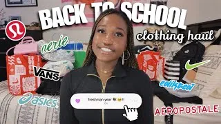 Thumbnail: BACK TO SCHOOL CLOTHING HAUL 🛍️🛒 | 2026 *freshman year* | lulu, asics, telfar, essentials etc. |