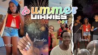 Thumbnail: summer diaries 001 🌺🏝️🫧 | July 4th, grwm, cookout, carnival, fireworks, etc. | 🌟🇺🇸