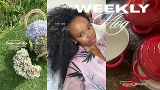 Thumbnail: #weeklyvlog: new hair, what’s new in my closet, home updates and wellness favourites 🧶🎀🫕