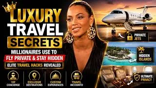 Thumbnail: Luxury Travel Secrets Millionaires Use to Fly Private & Stay Hidden | Elite Travel Hacks Revealed