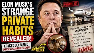 Thumbnail: Elon Musk's Strange Private Habits Revealed | Leaked Jet Memo Exposes Billionaire Secrets