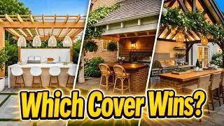 Thumbnail: 12 Covered Outdoor Kitchen Ideas To Follow: Pergola Vs Pavilion Vs Gazebo