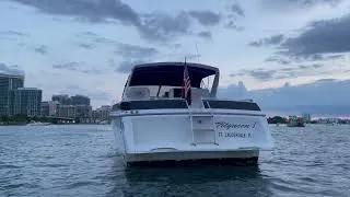 Thumbnail: Chris Craft Stern Hallouver Sandbar Boat For Sale #Miami #boating #boats 