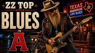 Thumbnail: ZZ Top Style Blues in A | Lone Star Boogie | Guitar Backing Track
